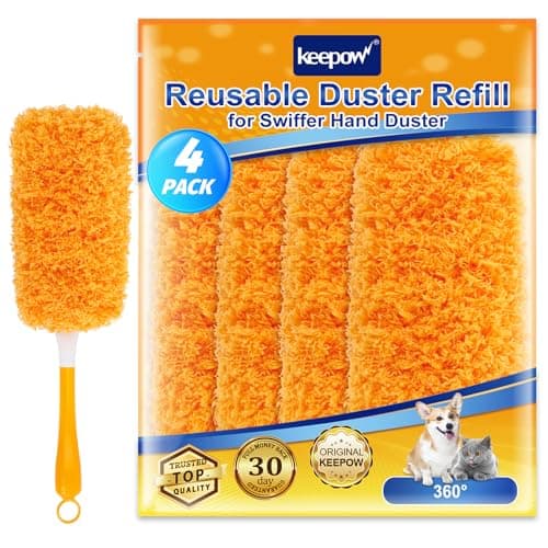 Amazon.com: KEEPOW Reusable Duster Refill Compatible with Swiffer Hand ...