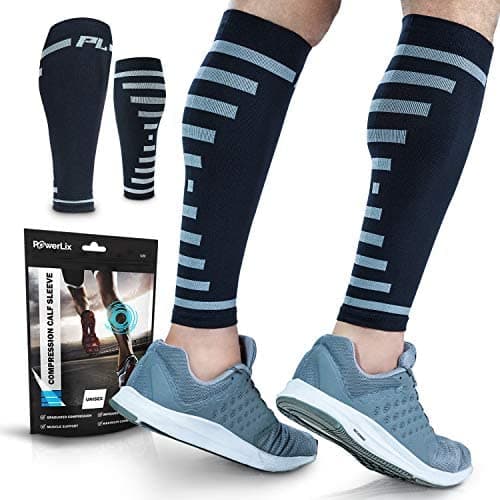 PowerLix Ankle Compression Support Sleeve (Pair) for Injury Recovery ...