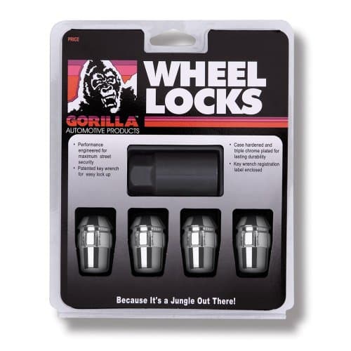 24pc Gorilla Guard Chrome Wheel Locks & Lug Nuts Combo 14mmx1.50 Bulge ...