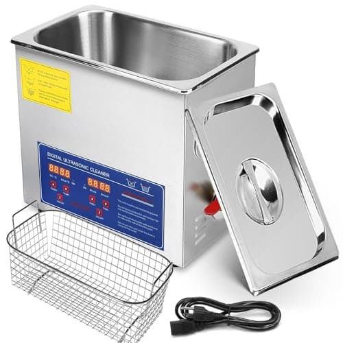 Professional (6L) Ultrasonic Cleaner with Drain and Basket - Digital - 110v