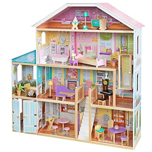 KidKraft Shimmer Mansion, Dollhouses | Wooden dollhouse, Doll house ...