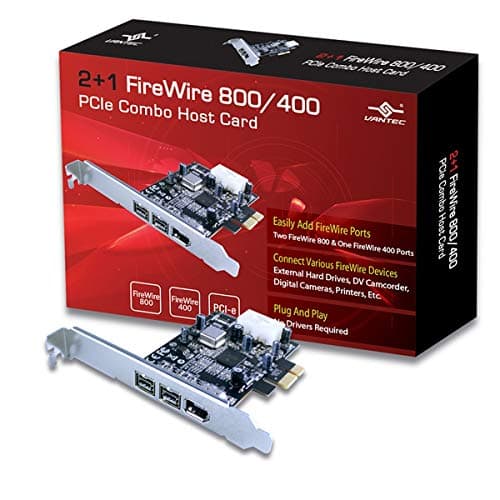 Amazon.com: Vantec 2+1 FireWire 800/400 PCIe Combo Host Card (UGT ...