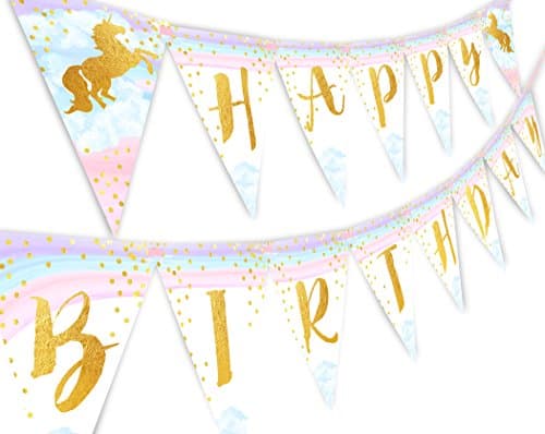 Unicorn Garland, Kids Wall Art. Banner Nursery Decoration, Little Girls ...