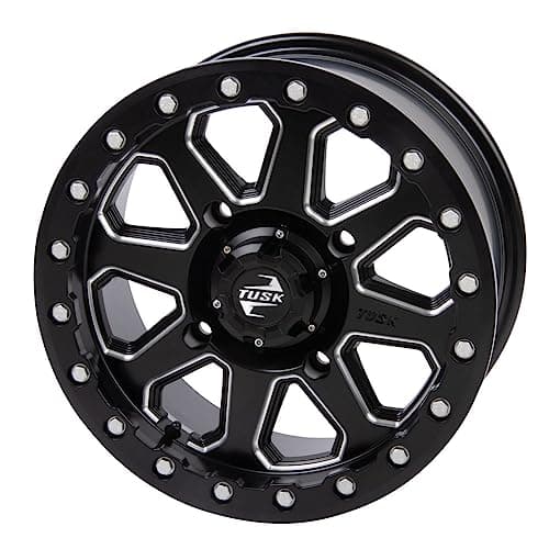 4/110 Tusk Teton Beadlock Wheel 14x7 5.0 + 2.0 Machined/Black - Walmart.com
