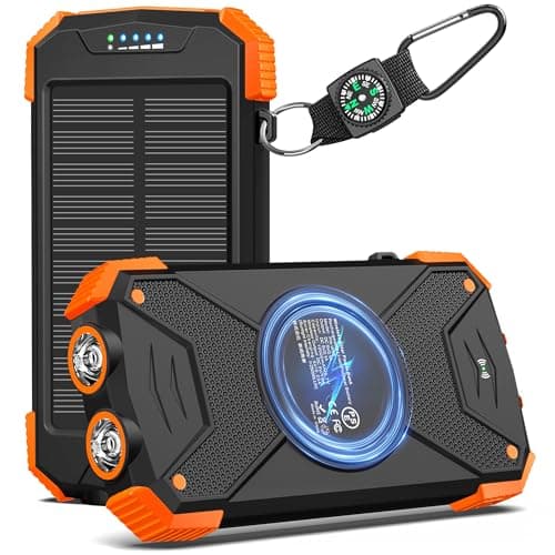 BLAVOR Solar Charger Five Panels Detachable, Qi Wireless Charger ...