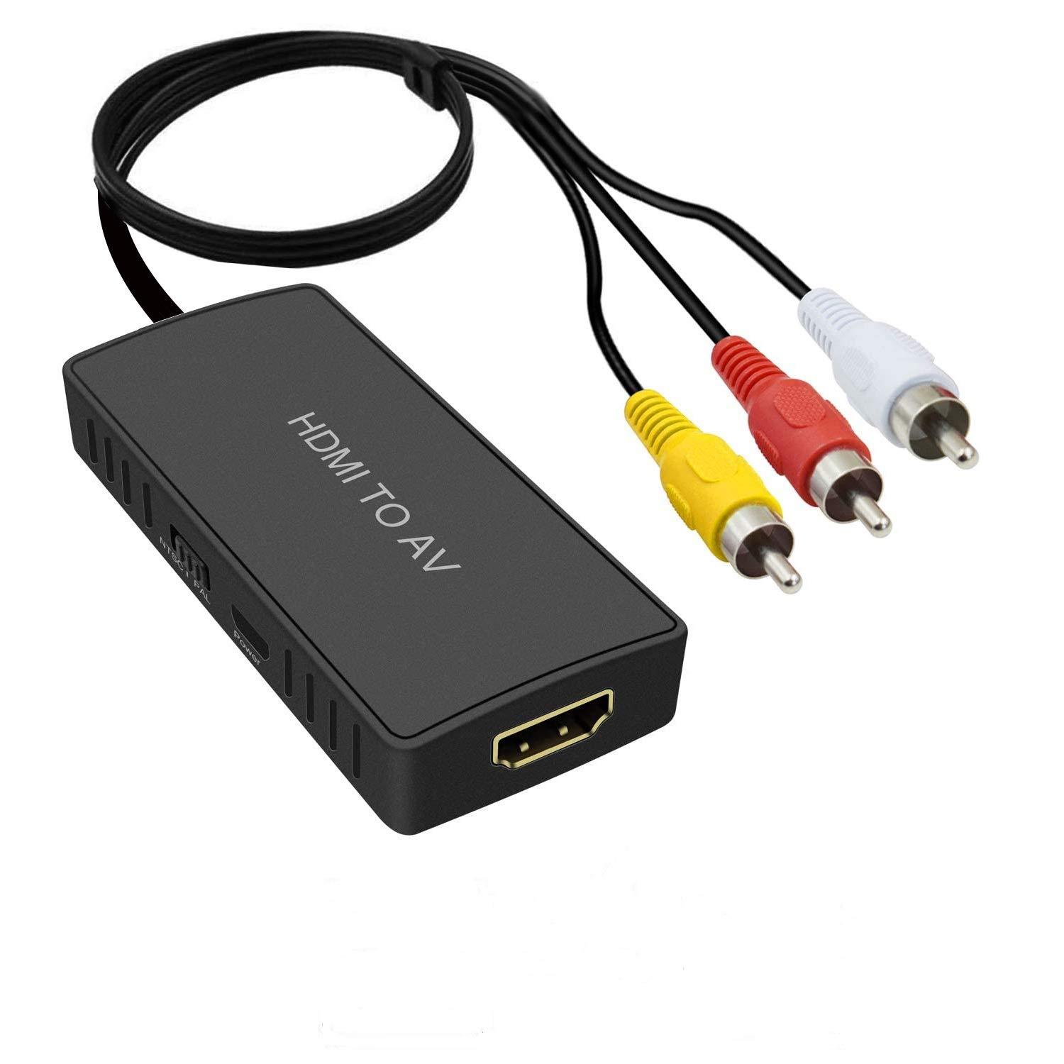 Buy Dingsun RCA to HDMI Converter, Composite to HDMI Converter, AV to ...