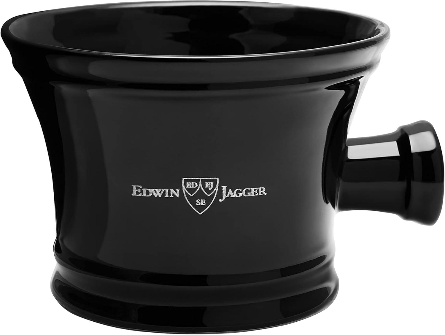 Edwin Jagger Black Porcelain Shaving Soap Bowl With Handle – BigaMart