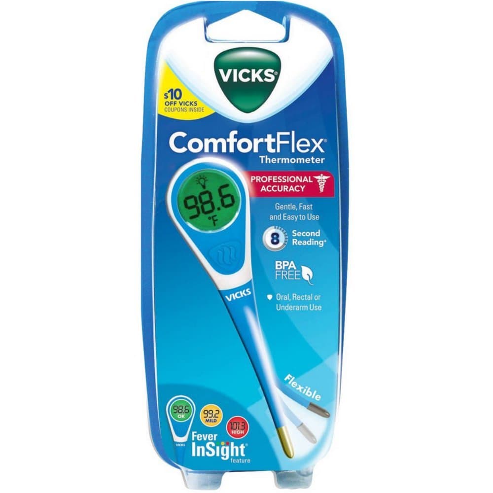 Vicks V966Us Comfort Flextm Digital Thermometer - Fast & Accurate ...