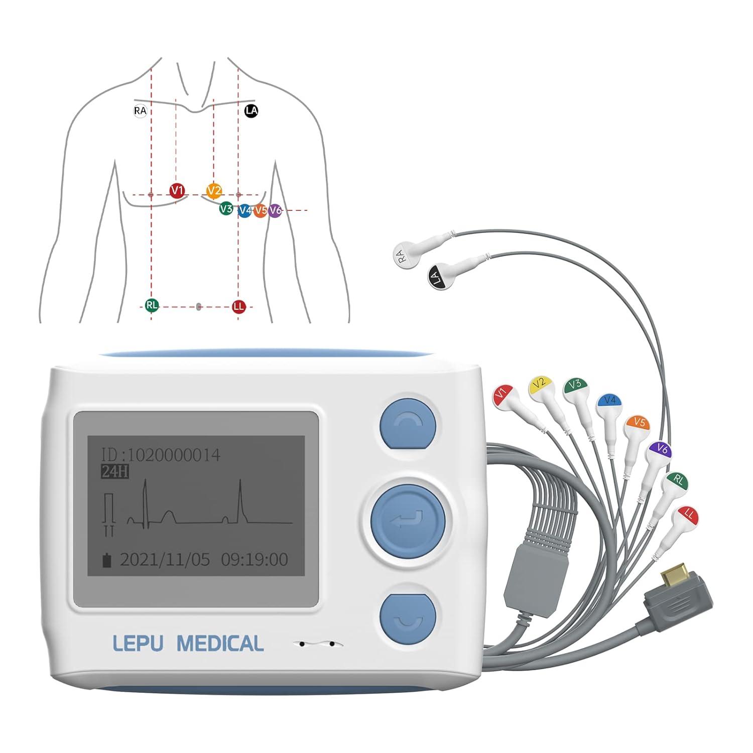 Wellue Moniteur ECG Portable Professionnel 12 Derivations ...