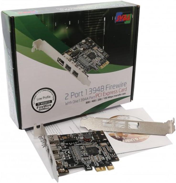 Syba Low Profile PCI-Express Firewire Card with Two 1394b Ports and One ...