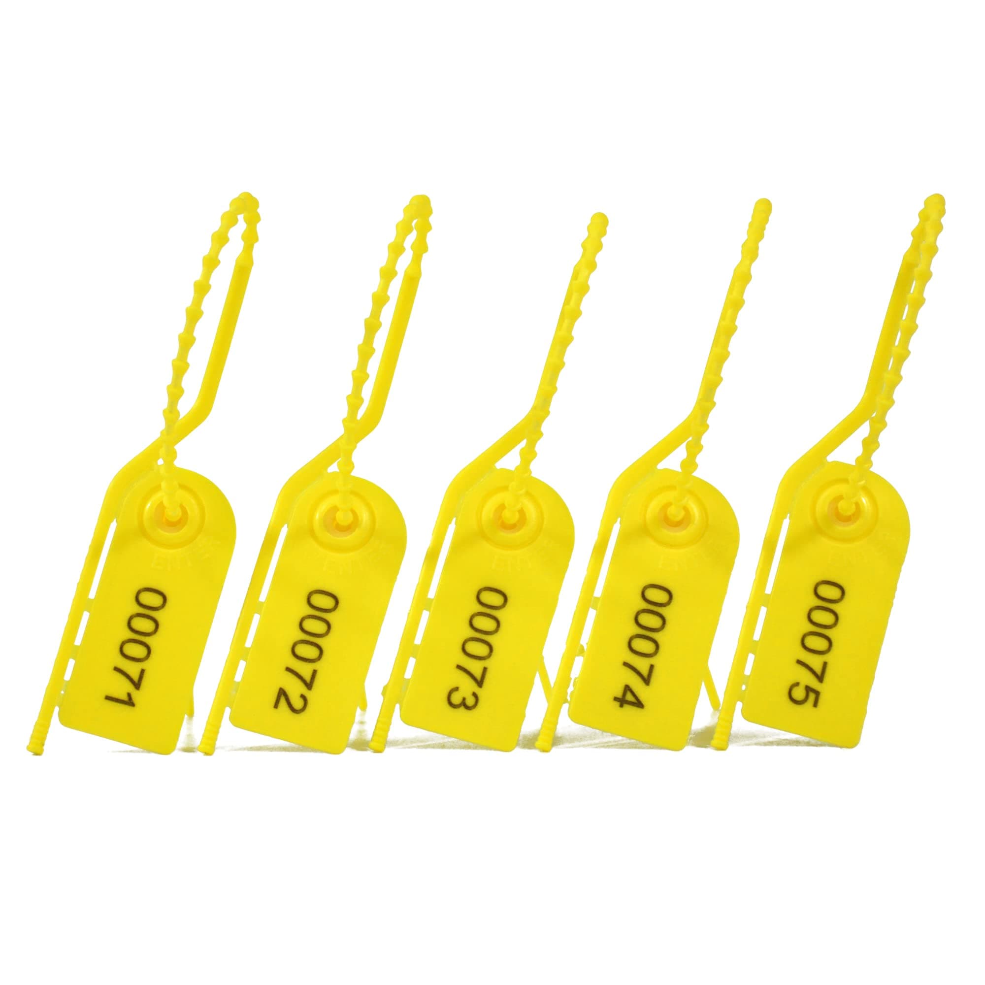 100 Numbered Plastic Security Seals Tamper Proof Tags Pull Tite Secure ...