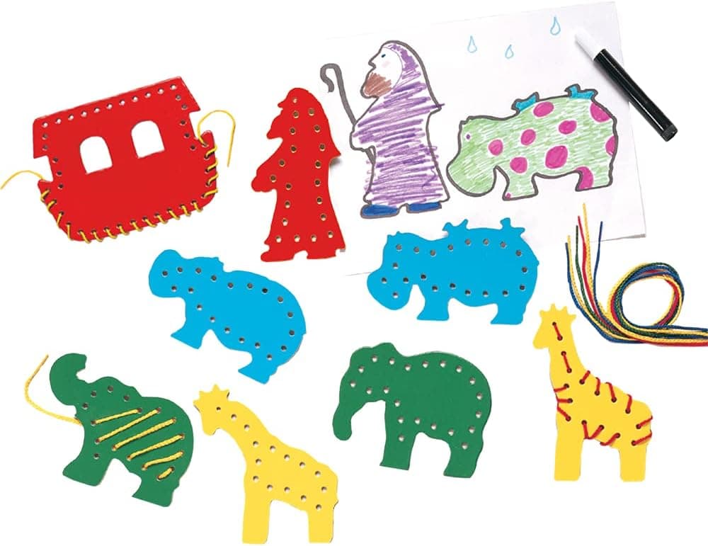 Amazon.com: LAURI Lacing & Tracing Noah's Ark — Fun and Educational ...