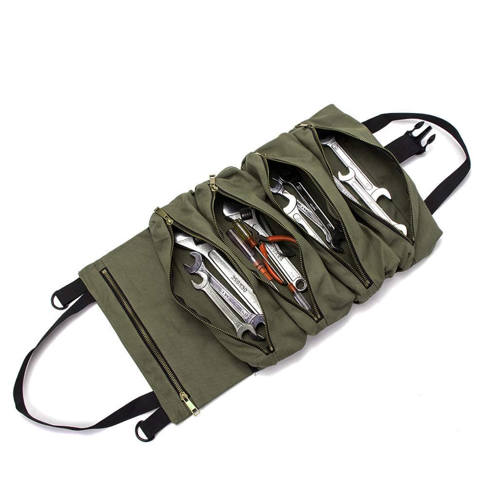 Super Roll Tool Roll,Multi-Purpose Tool Roll Up Bag, Wrench Roll Pouch ...