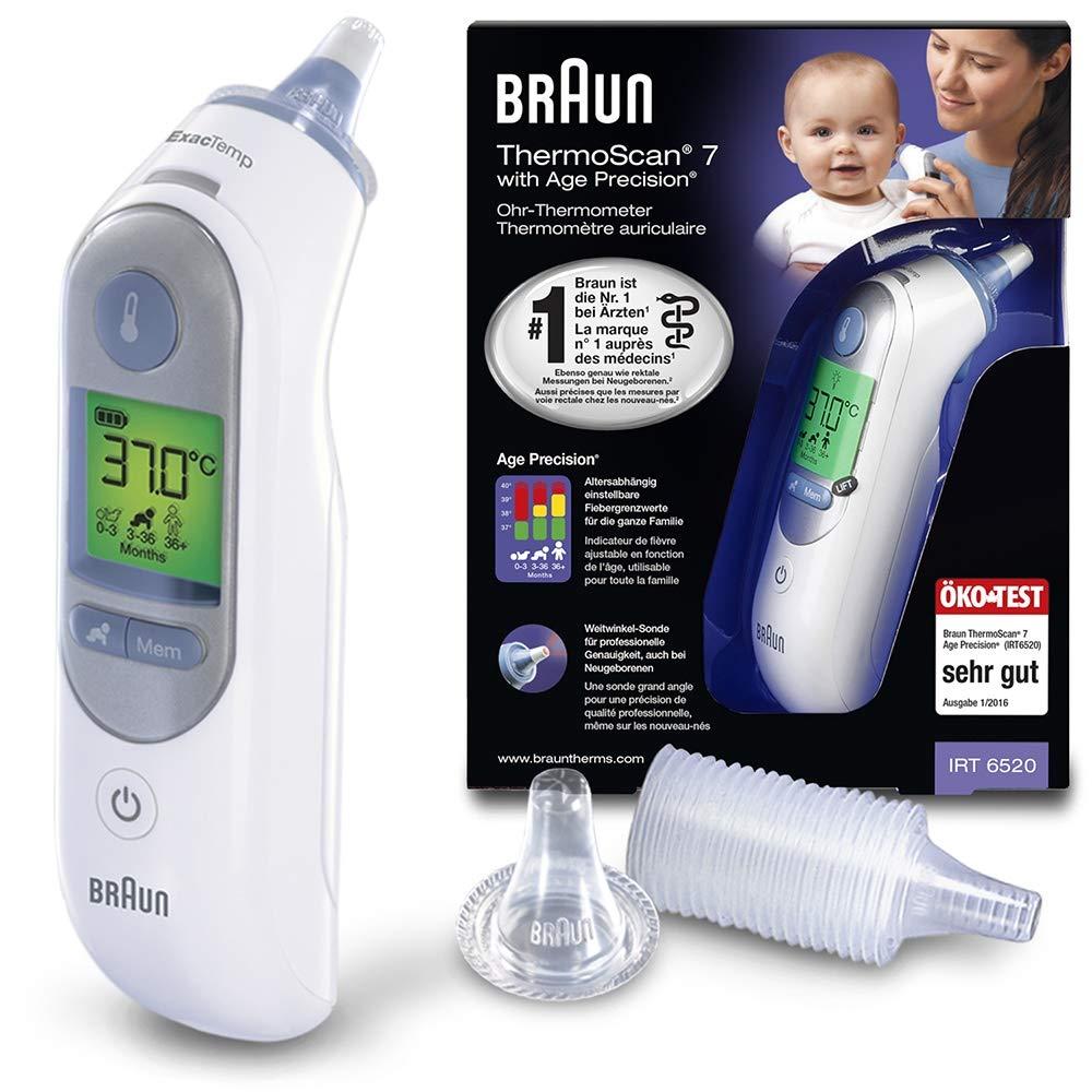 Braun ThermoScan 7 Ear thermometer with Age Precision (accurate ...