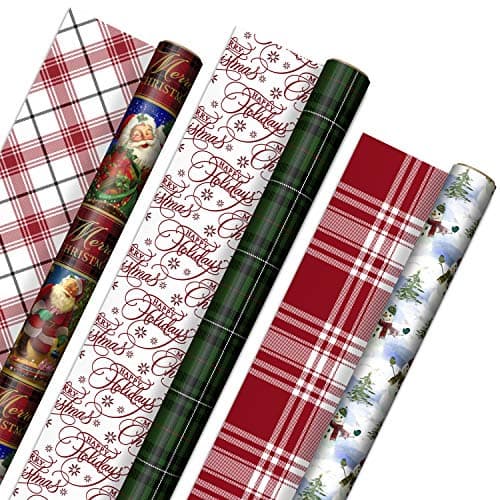 Cozy Traditions 3-Pack Christmas Wrapping Paper - Wrapping Paper - Hallmark