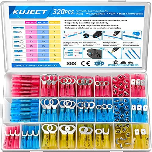 Kit de connecteurs thermorétractables pour fils Kuject