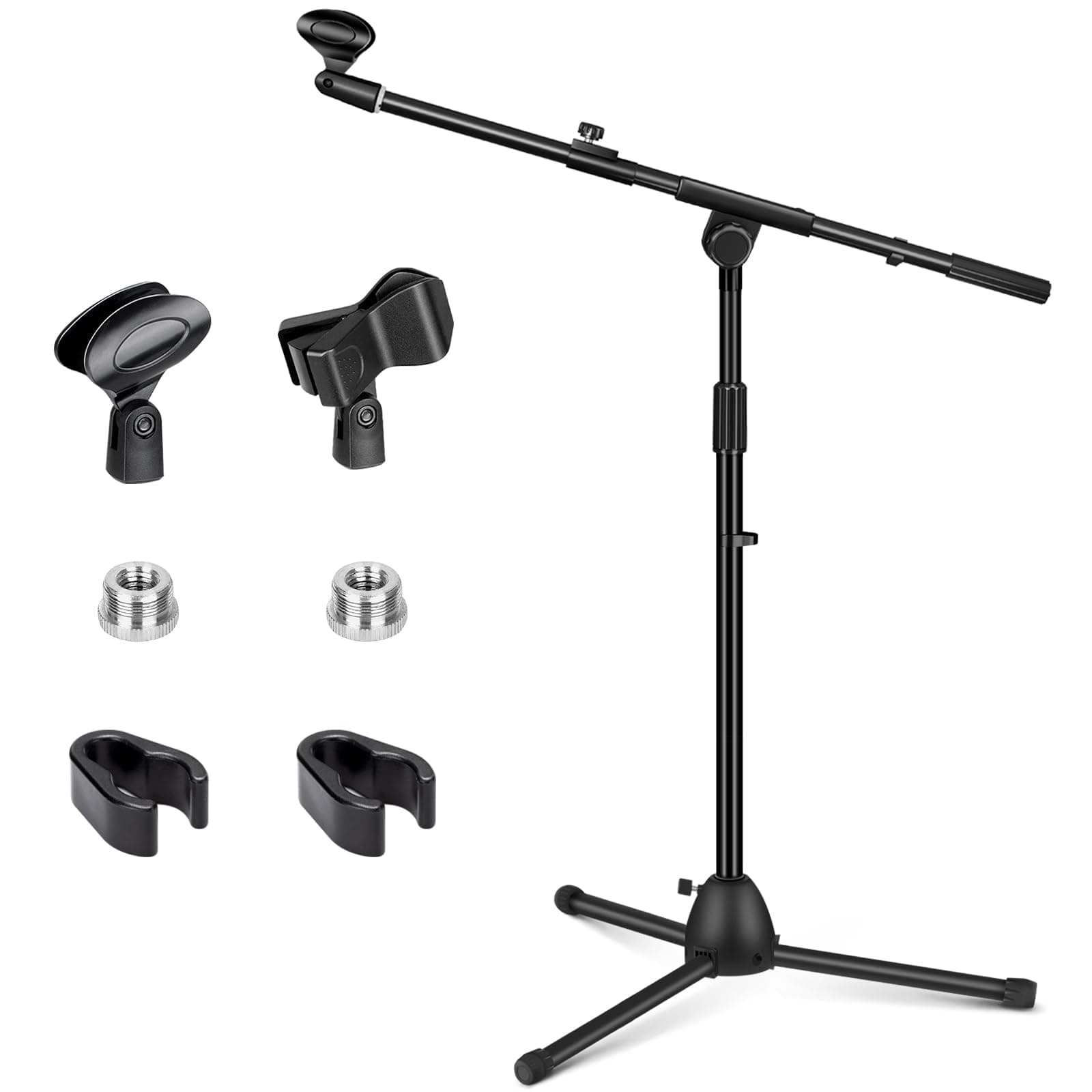 CAHAYA CY0330 2-in-1 Dual-Use Floor Microphone Stand: Robust Height ...