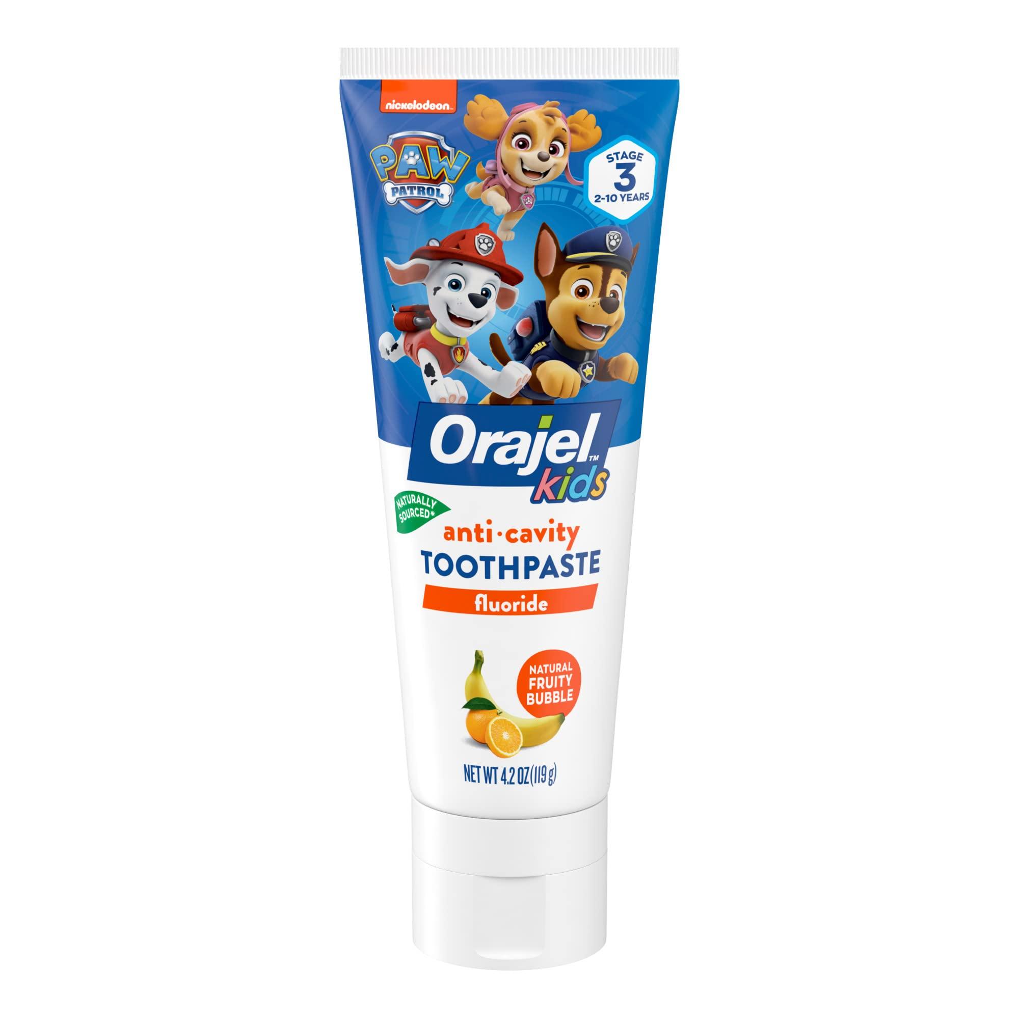 Buy Orajel Kids Paw Patrol Anti-Cavity Fluoride Toothpaste, Natural ...