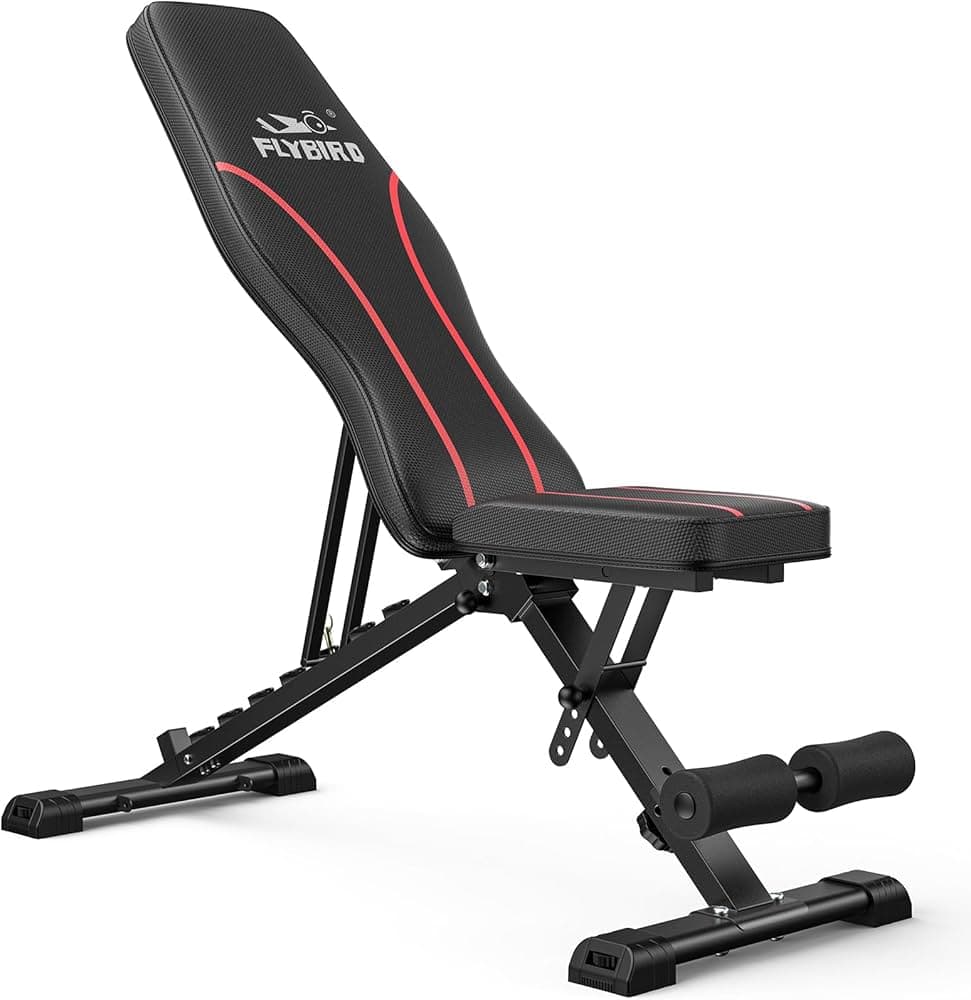 Amazon.com : FLYBIRD Adjustable Bench,Utility Weight Bench for ...