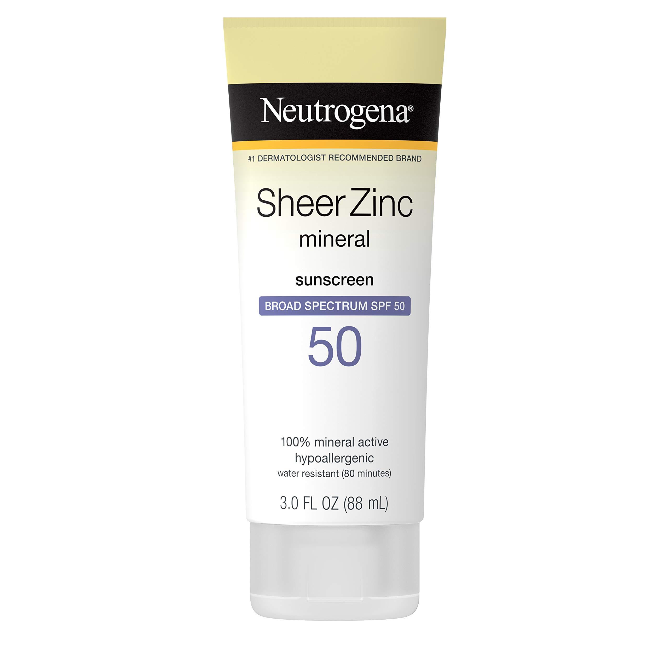 Buy Neutrogena Sheer Zinc Oxide Dry-Touch Sunscreen Lotion with Broad ...