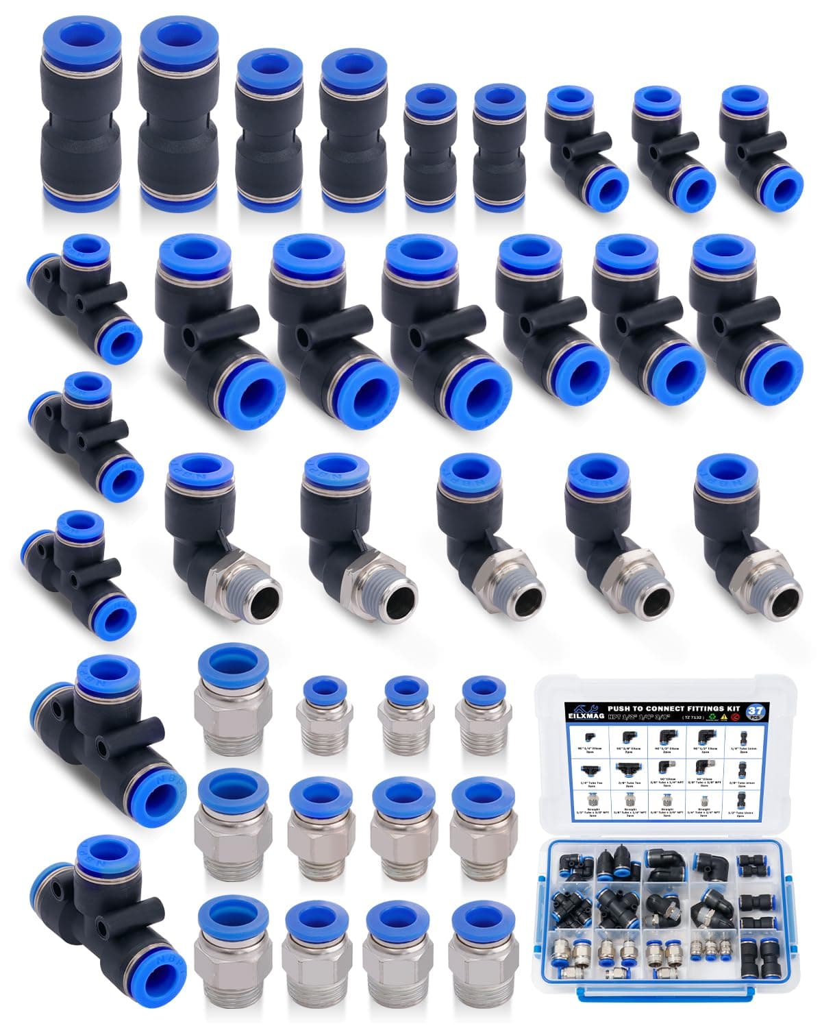 1 2 Air Quick Connect Fittings Pcf Pneumatic Stainless Steel Fittings