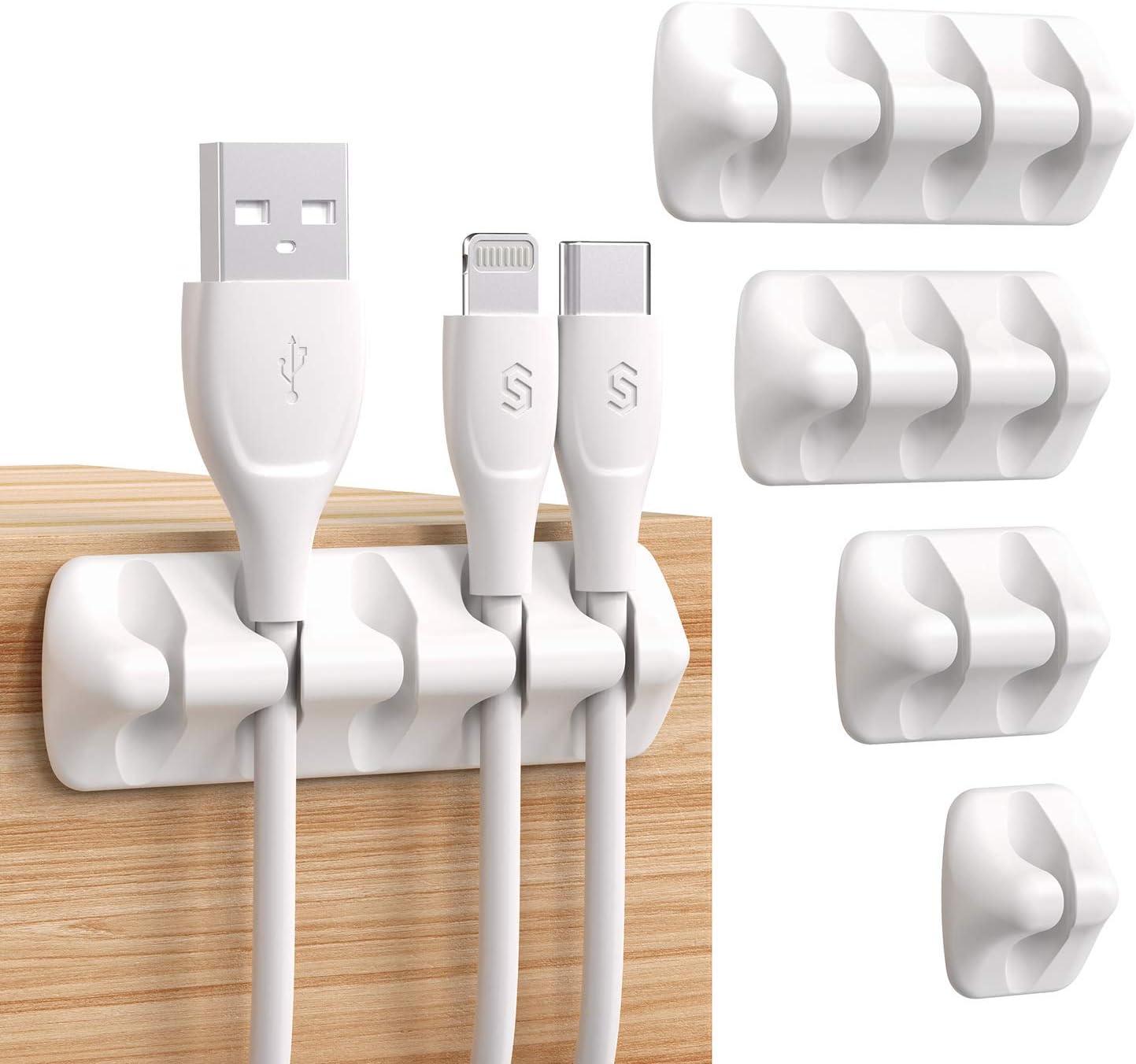 Syncwire Cable Clips, Cord Organizer / Management Self Adhesive USB ...