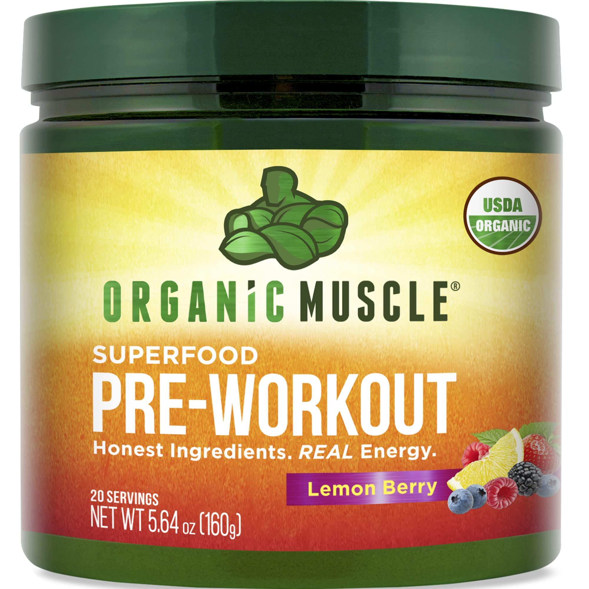 Organic Muscle Organic Pre-Workout All-Natural Sports Supplement