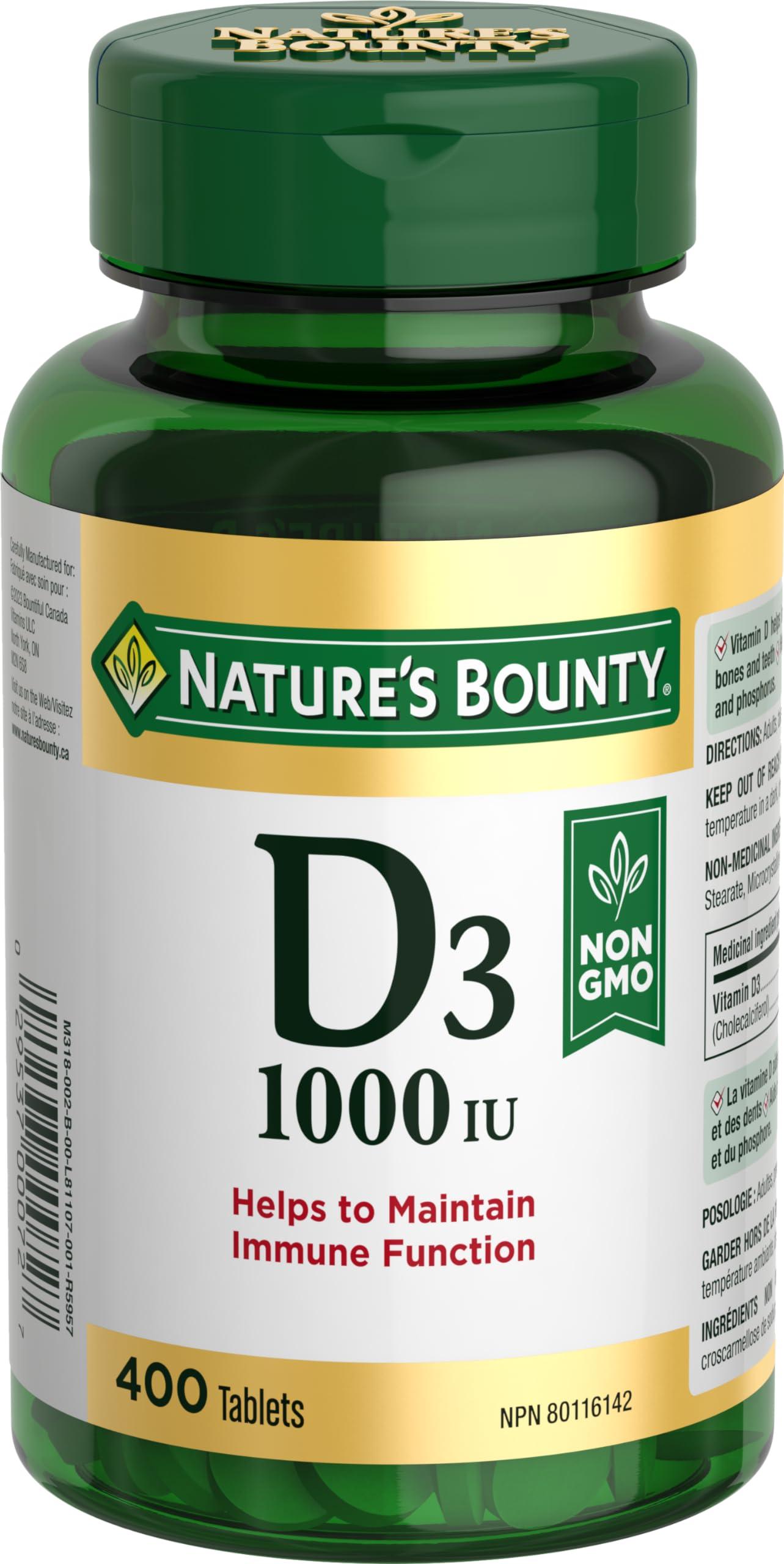 Nature's Bounty Vitamin D2 1000 IU Capsules