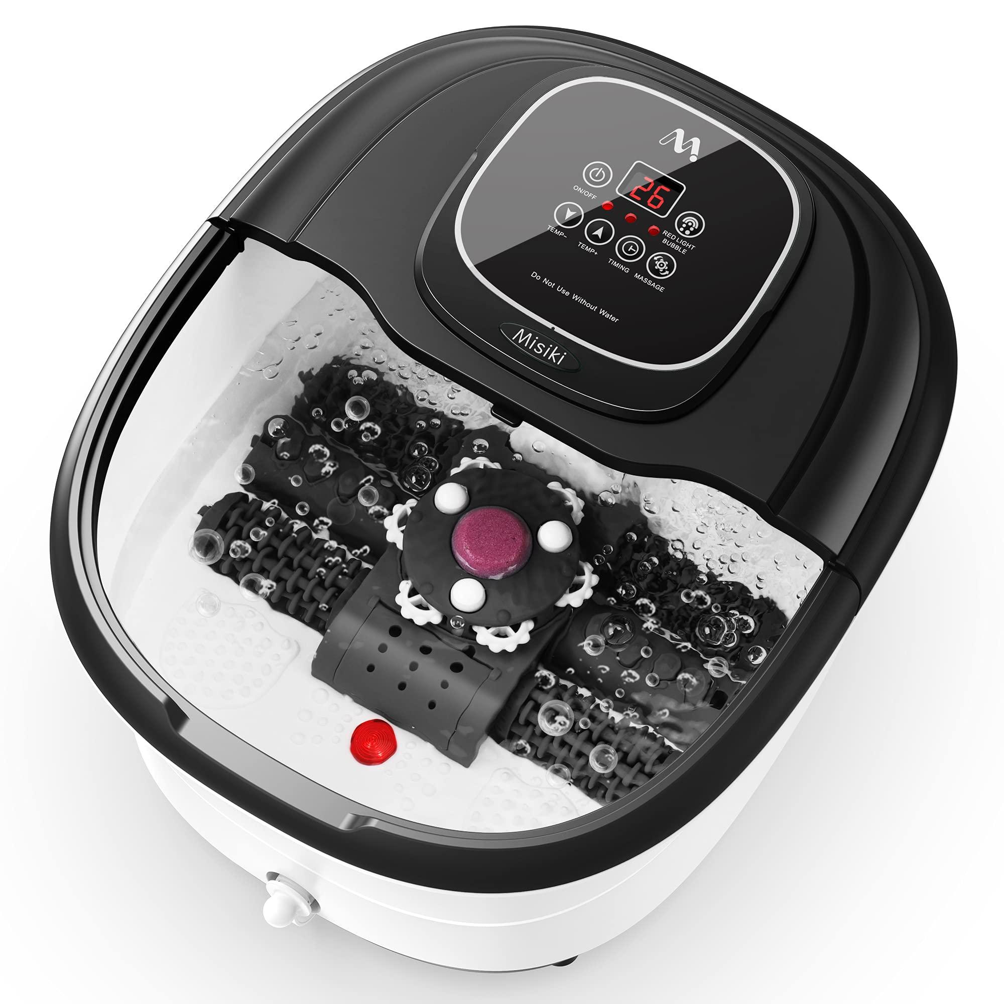 Foot Spa Misiki Foot Bath Massager with Heat & 3 Automatic Modes and 6 ...