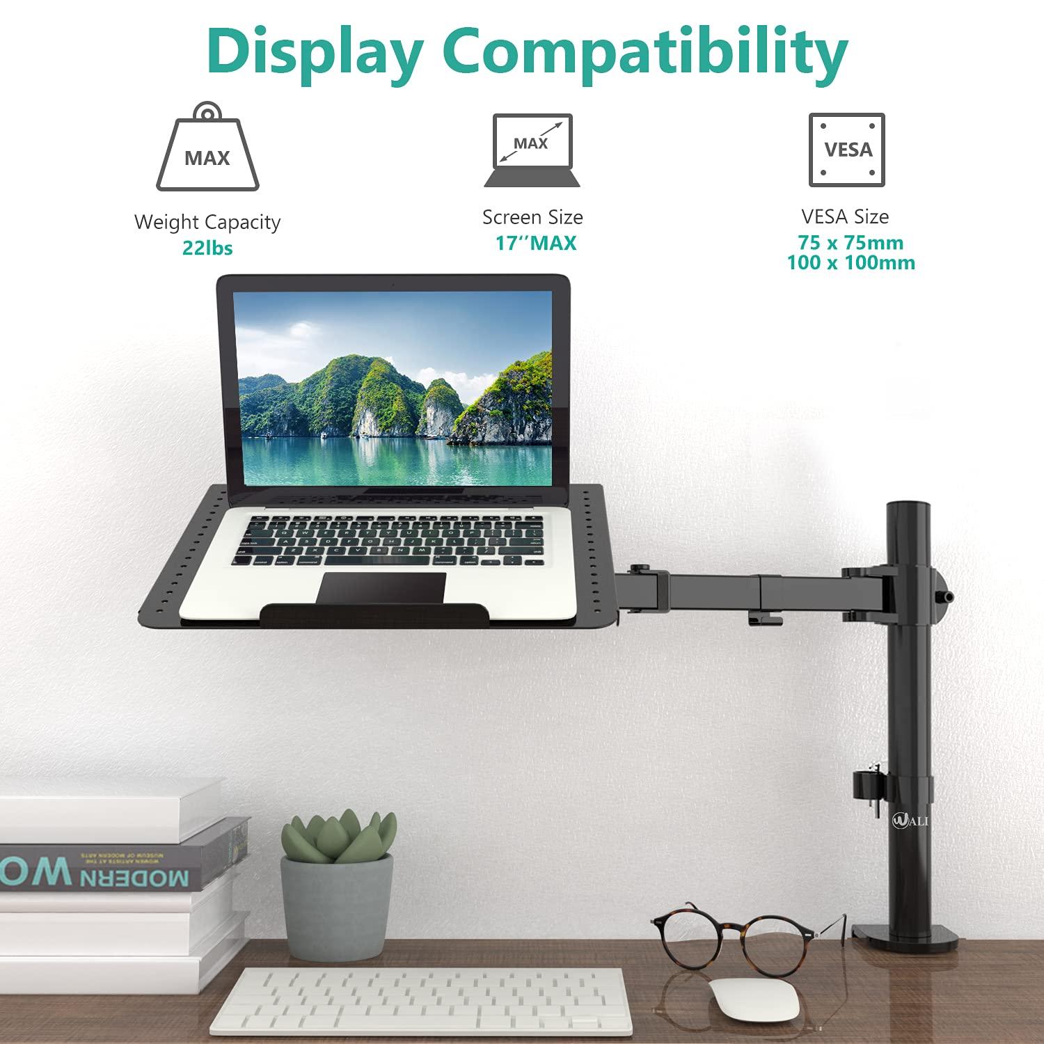 WALI Laptop Tray Desk Mount f...B07BDQQVN2 | Encarguelo.com