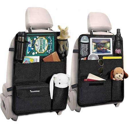 Amazon.com: Backseat Car Organizer Kick Mats, KNGUVTH Car Seat Back ...