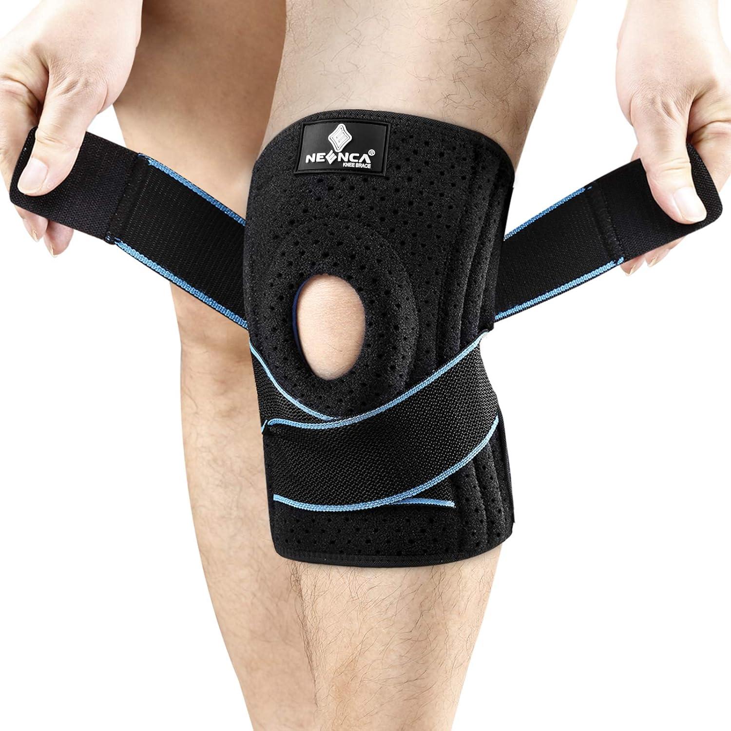 NEENCA Knee Brace with Side Stabilizers & Patella Gel Pads, Adjustable ...