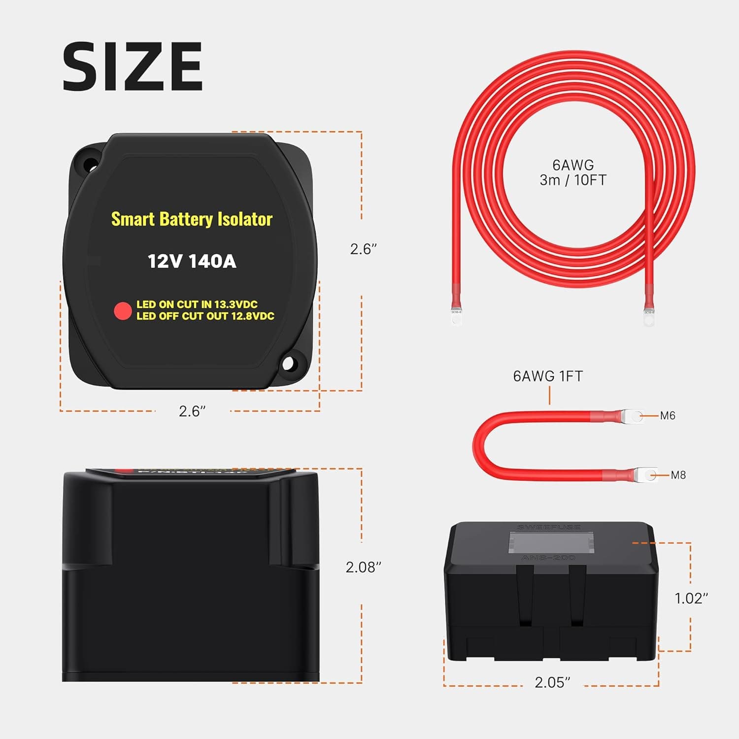 Joinfworld Dual Battery Isolator Kit 12V 140Amp Philippines | Ubuy