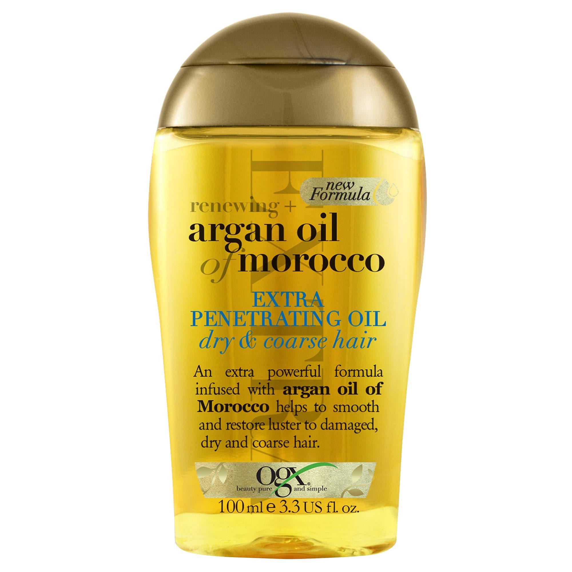 Buy OGX Hair Oil, Renewing + Argan Oil Of Morocco, Extra Penetrating ...