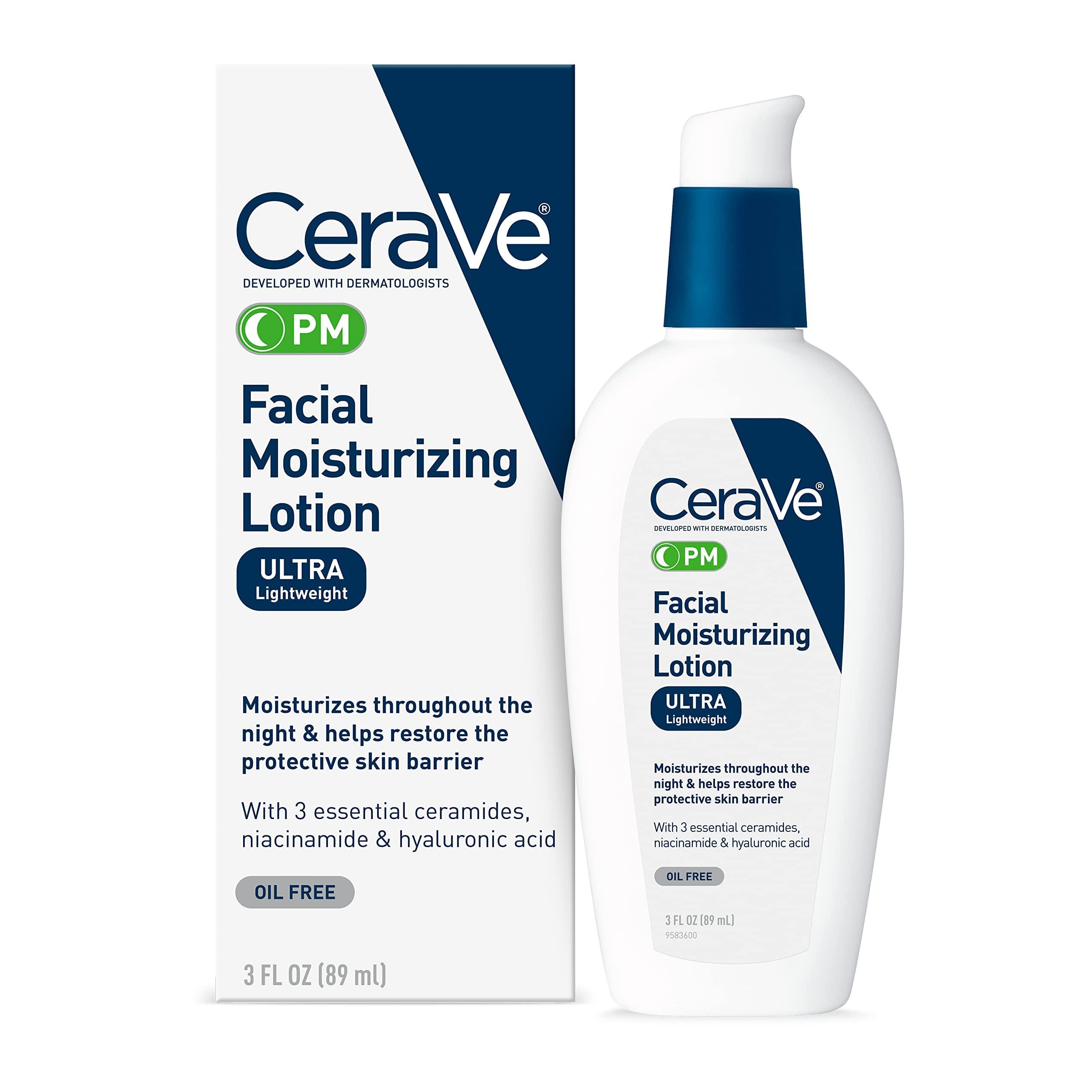 Amazon.com: CeraVe PM Facial Moisturizing Lotion | Night Cream ...