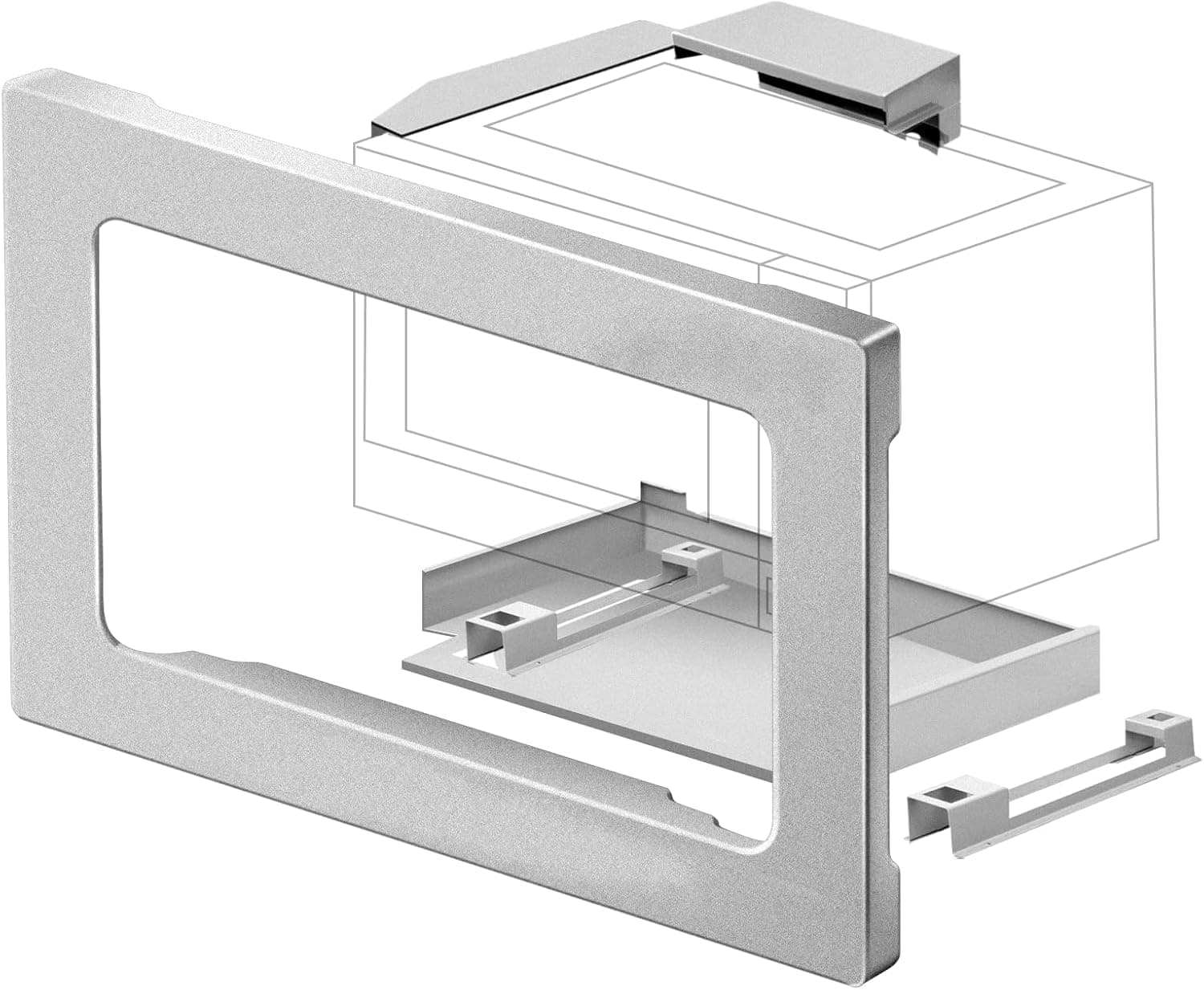 Amazon.com: 27-Inch Microwave Trim Kit Stainless Steel for Easy ...