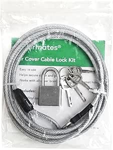 Vehicle Cover Cable Lock Kit - 7' Cable and Lock, Various - Amazon.com