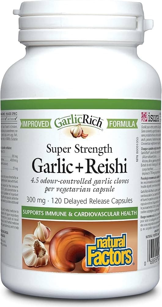 Amazon.com: Natural Factors GarlicRich, Super Strength Garlic + ...
