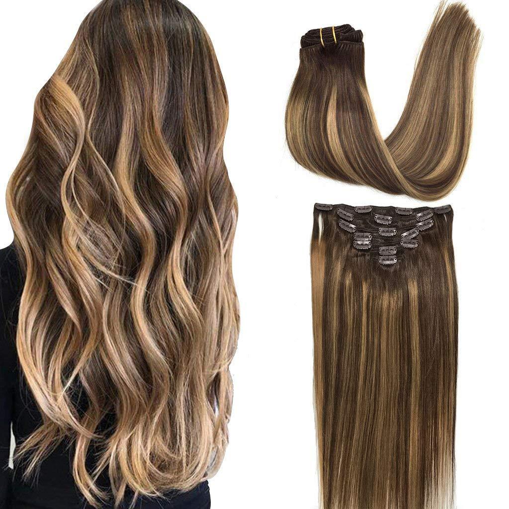 Amazon.com : GOO GOO Clip-in Hair Extensions for Women, Soft & Natural ...