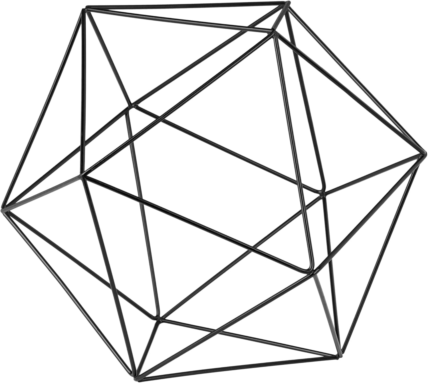 Amazon.com: Torre & Tagus Icosahedron Metal Geometric Sculpture - Large ...