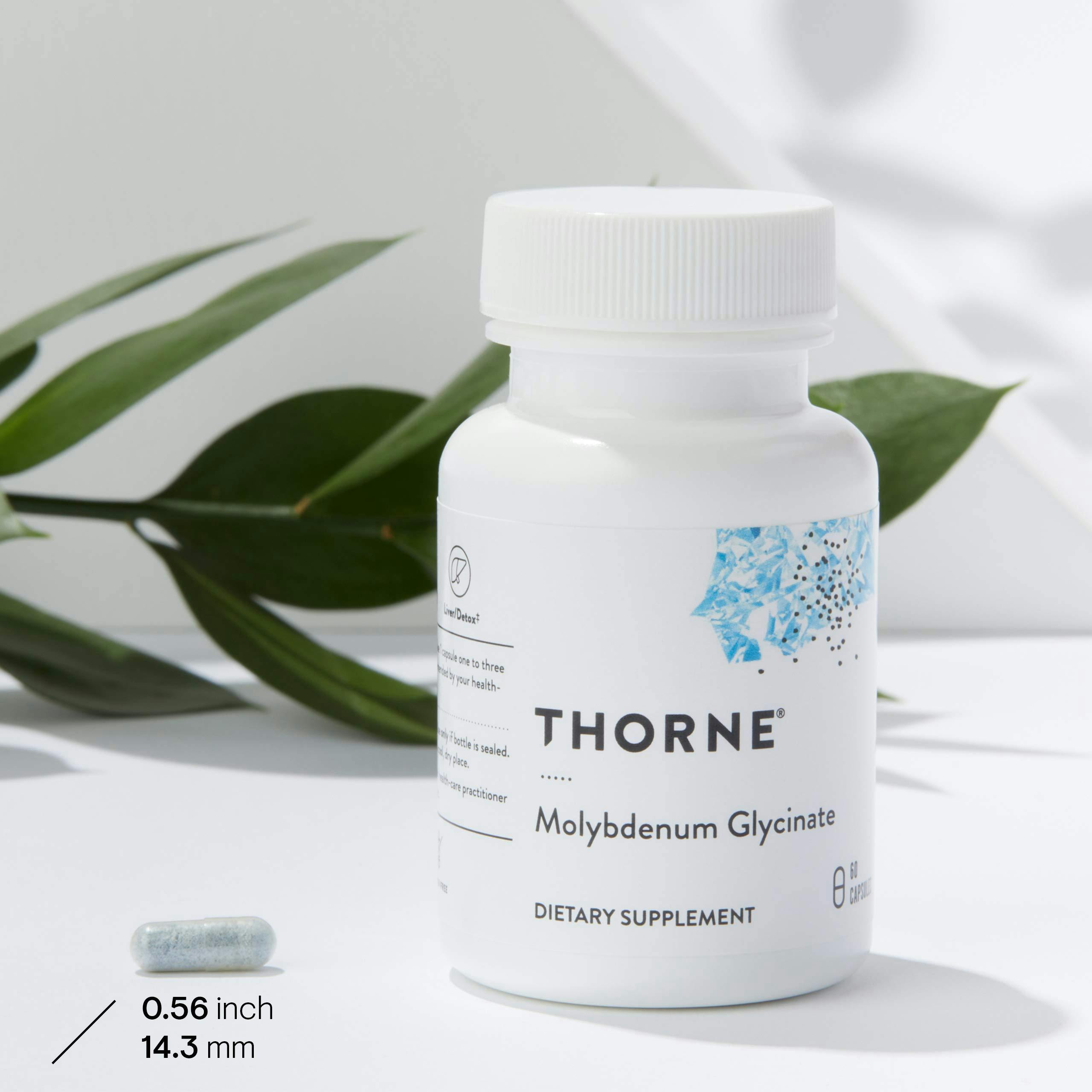 Thorne Research Molybdenum Glycinate 100mcg Dietary Supplement