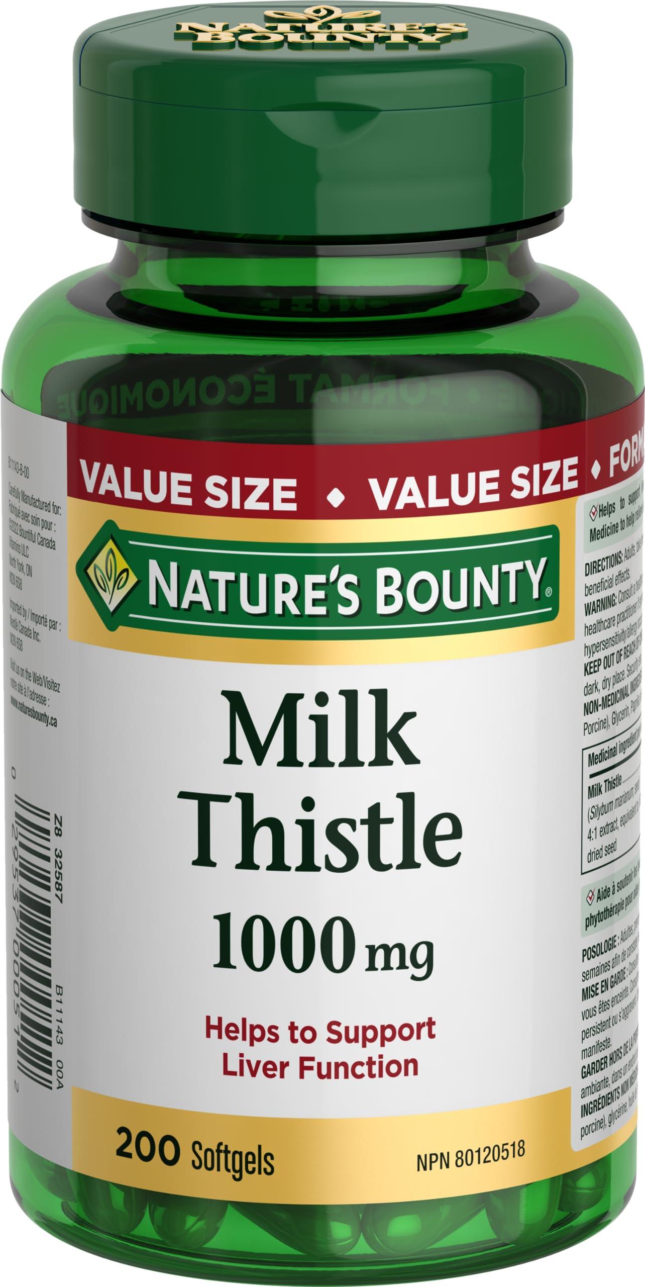 Nature's Bounty Milk Thistle Supplement