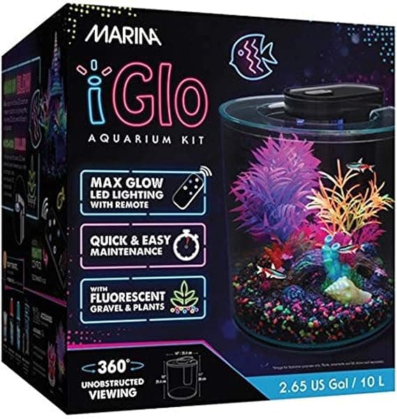 Marina iGlo 10L Aquarium Fish Tank Kit with Remote Controlled LED ...