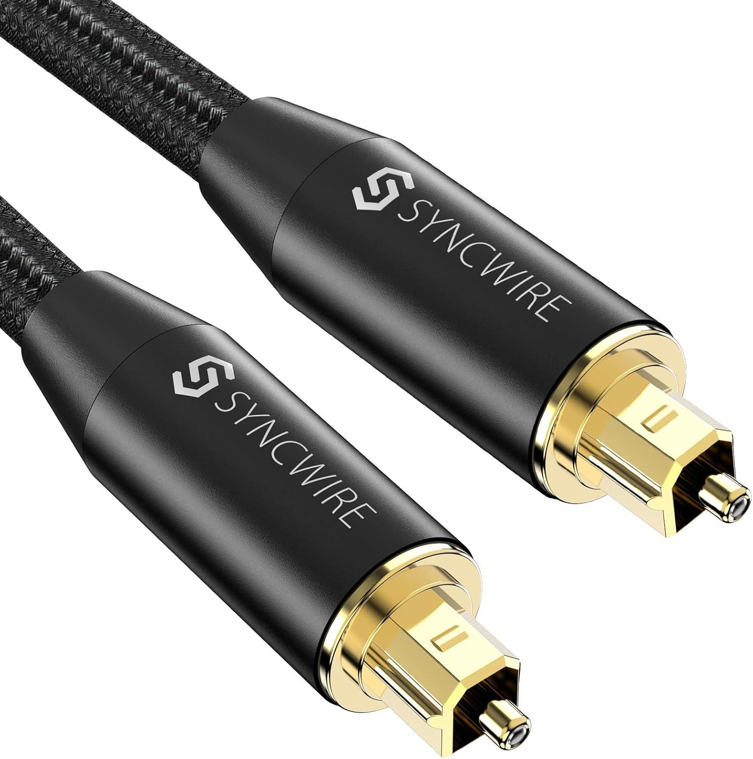 Amazon.com: Syncwire Digital Optical Audio Cable 10 Feet, [24K Gold ...