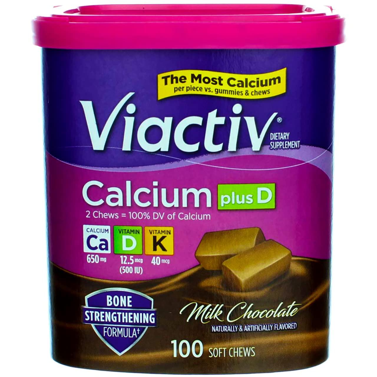 Viactiv Calcium Plus D Soft Chews 100 Count Pack