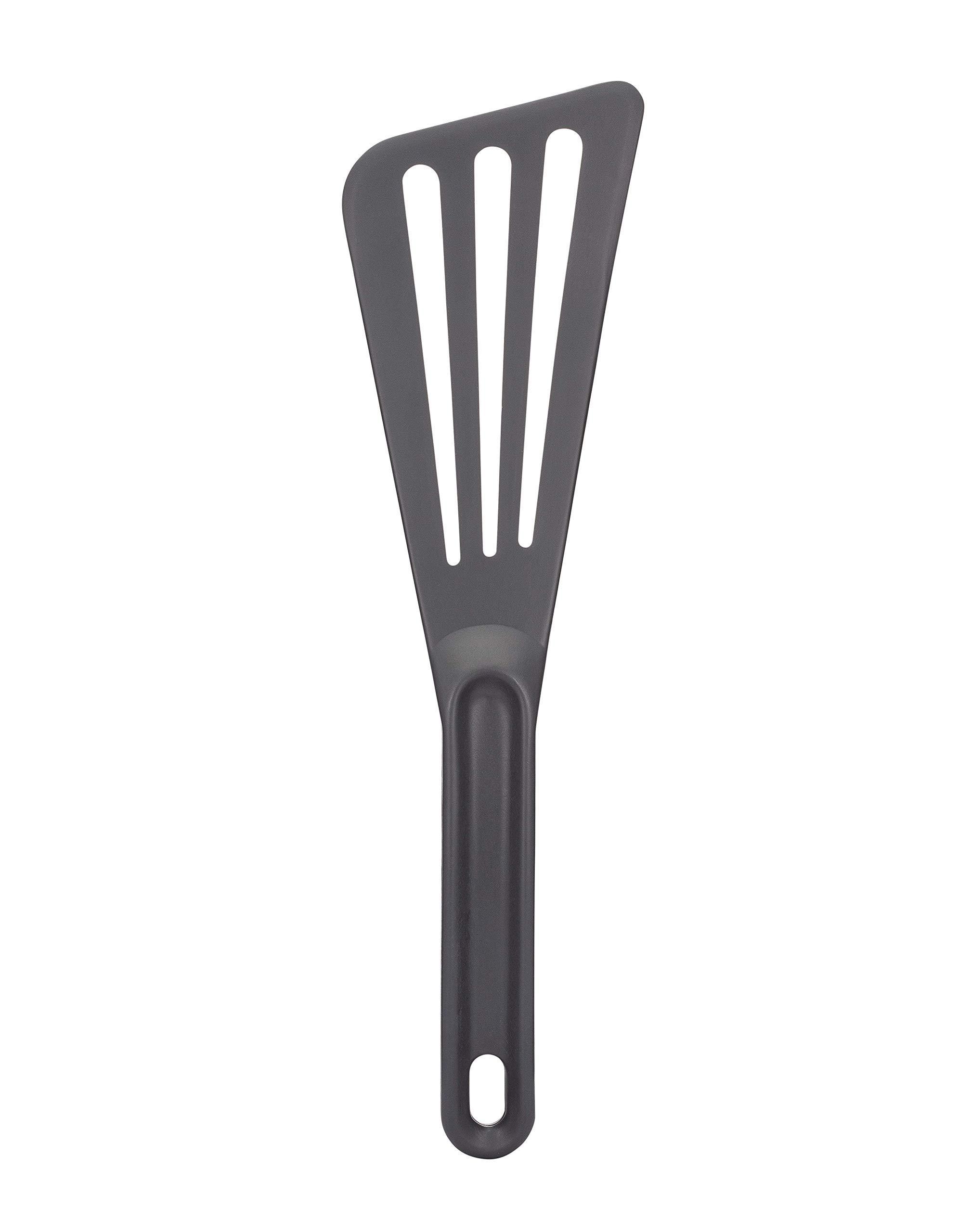 Matfer Bourgeat Exoglass Pelton Slotted Spatula, Gray, Professional ...