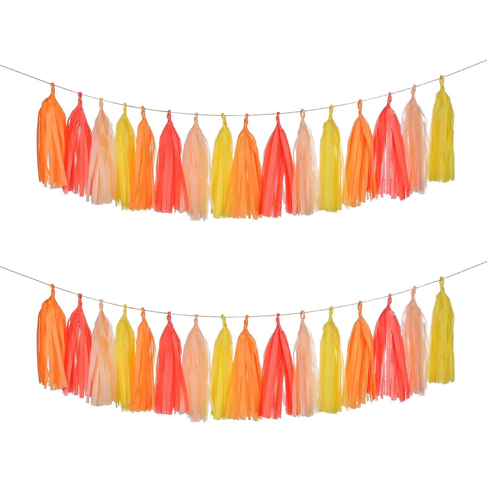 Tissue Paper Fringe Garland