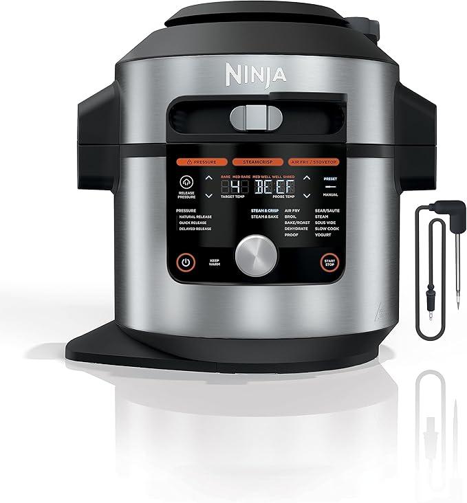 Ninja OL701 Foodi 14-in-1 SMART XL 8 Qt. Pressure Cooker Steam Fryer ...