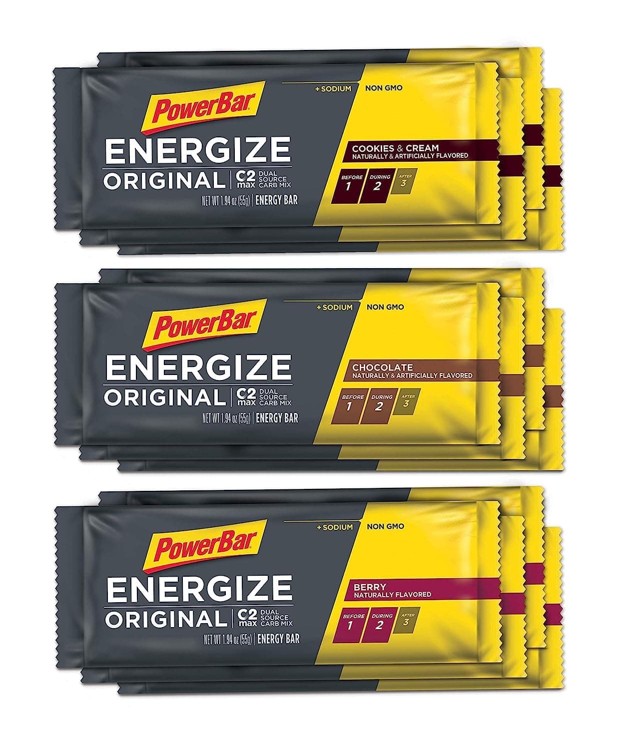 Buy PowerBar Energize Original – ‘The Original’ Energy Bar for ...