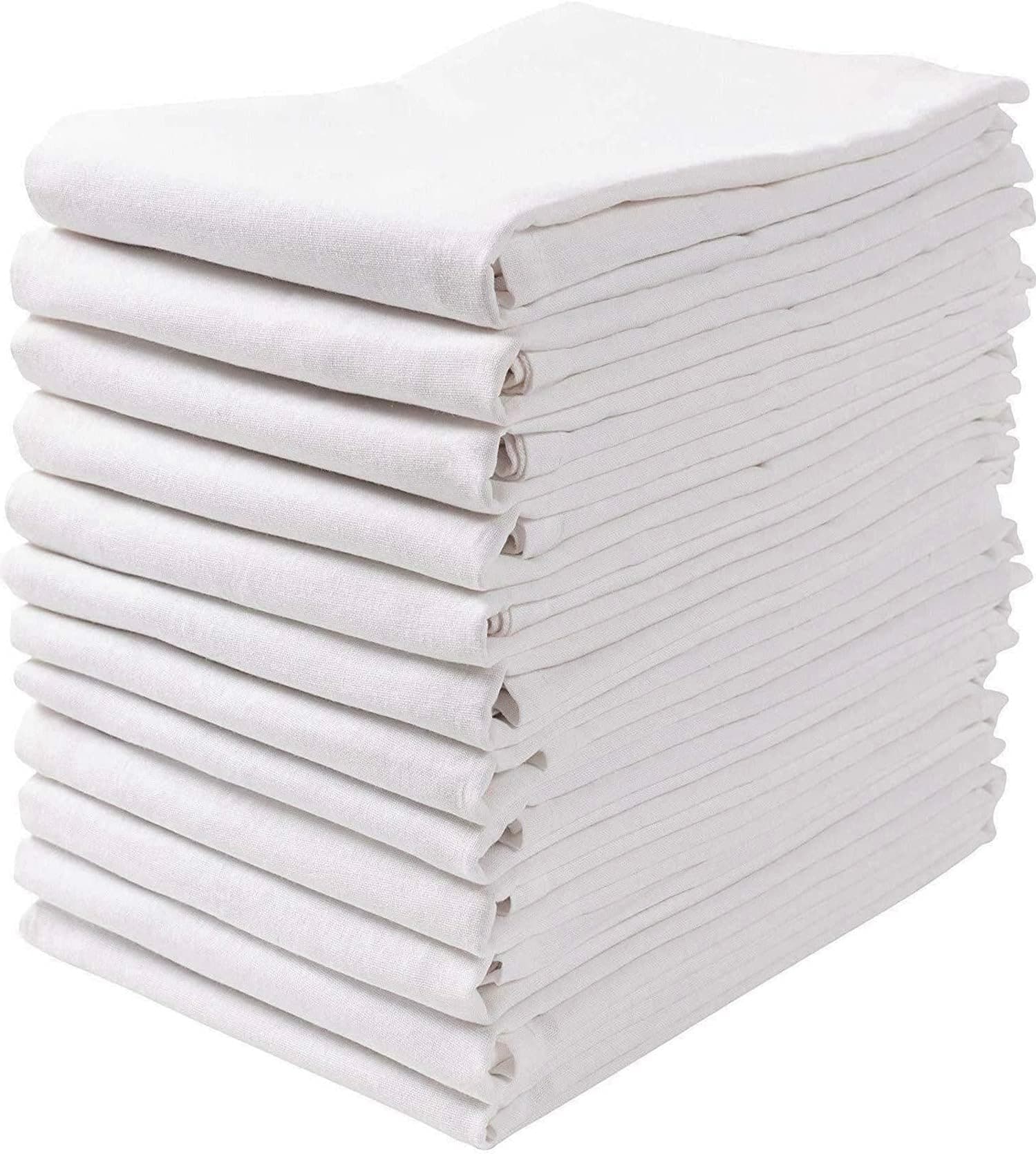 Amazon.com: COTTON CRAFT Flour Sack Kitchen Towels -24 Pack 100% ...